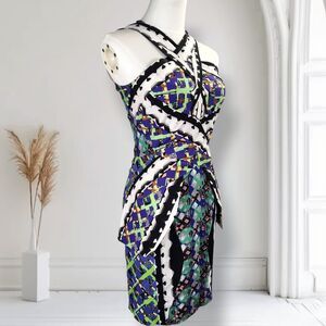 PeterPilotto SS12 Mira Dress Crisscross Halter Peplum Mini US 4 Runway Style